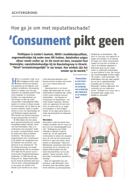 Consument pikt geen geheimen meer