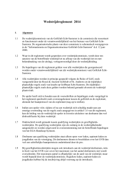 Wedstrijdreglement 2014, definitieve versie - Golfbaan Echt