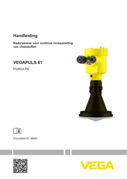 Handleiding VEGAPULS 61