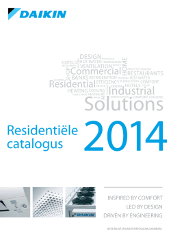 Residenti&euml;le catalogus 2014