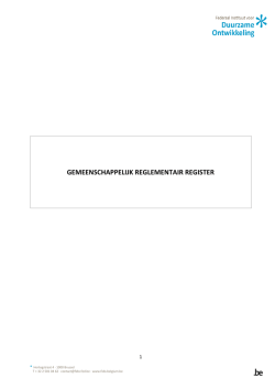 Het wettelijke register (geactualiseerd op 03/12/2014)