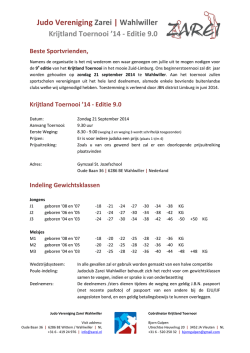 Judo Vereniging Zarei | Wahlwiller