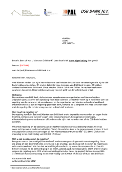 DSB BANK N.V. - Dsbcompensatie.nl