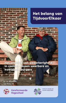 Het belang van TijdvoorElkaar