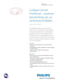 Product Familiy Leaflet: LuxSpace Accent, FreshFood