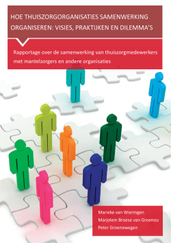 Hoe thuiszorgorganisaties samenwerking organiseren: visies