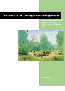 Kadavers in de Limburgse voorbeeldgebieden