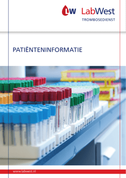 download Patienteninformatieboekje trombosedienst juni 2014