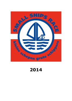 Aankondiging Small Ships Race 2015