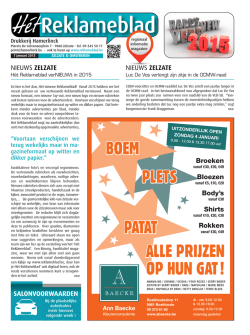 Het Reklameblad 7 januari 2015