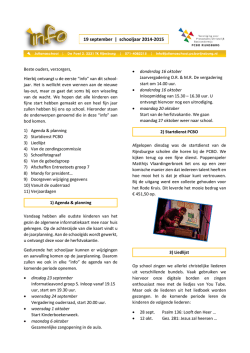 info september 2014 - Julianaschool