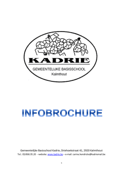 Gemeentelijke Basisschool Kadrie, Driehoekstraat 41, 2920 Kalmthout