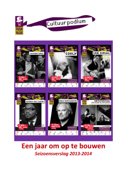 Een jaar om op te bouwen