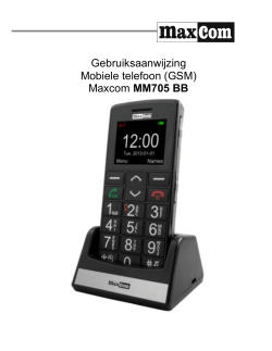 Gebruiksaanwijzing Mobiele telefoon (GSM) Maxcom MM705 BB