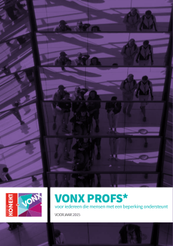 VONX PROFS*, Voorjaar 2015
