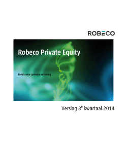 Robeco Private Equity Q3 2014