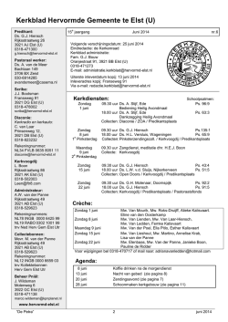 nr. 6 juni 2014 - Hervormde Gemeente Elst