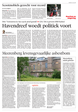 asbest in Meerenberg hlms dagblad 4 juli 14