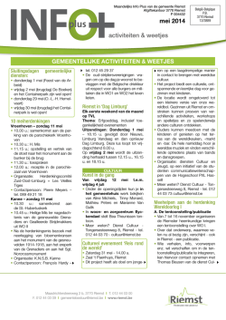 IP 2014 Mei - Gemeente Riemst