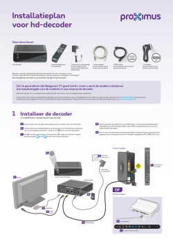 Installatiegids voor de decoder