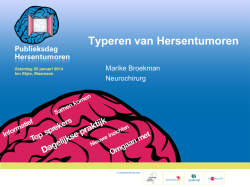 Download presentatie - Publieksdag Hersentumoren