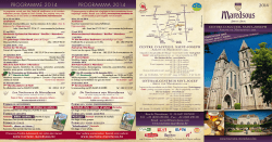 programme 2014 programma 2014 - Tourisme Maredsous