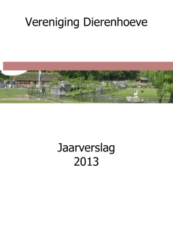 Jaarverslag 2013