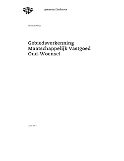 Bijlage 11 Rapport gebiedsverkenning Oud Woensel