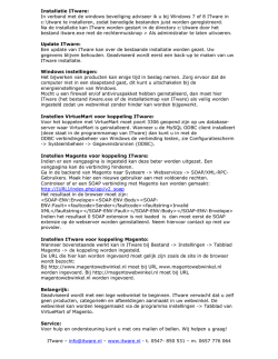 Installatie ITware: In verband met de windows beveiliging adviseer