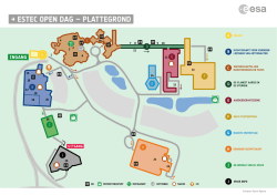 ESTEC Open Dag 2014 - plattegrond + activiteitenprogramma