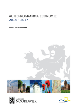 Concept van het Actieprogramma Economie Noordwijk 2014