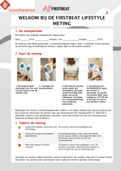 Instructies uitvoeren HRV meting BCNL