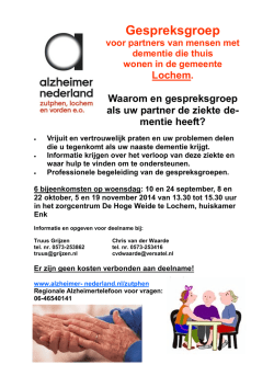 Poster - Lochem - gespreksgroep 2014