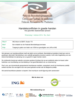 Handelsconflicten in goede handen