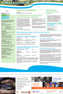Week 4 - 22 januari - Gemeente Wormerland