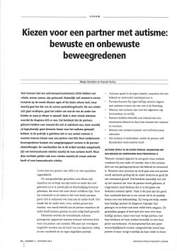 Kiezen voor een partner met autisme: bewuste