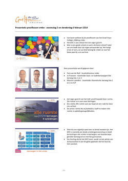 Handout presentaties vmbo