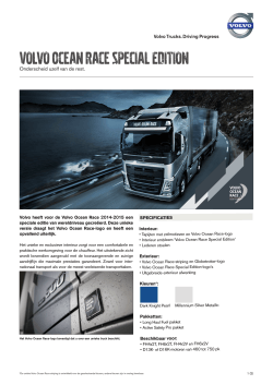 Volvo Ocean Race Special Edition - Factsheet 1,2 MB