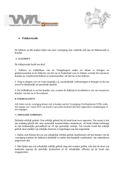Documenten VVN fokkerscode