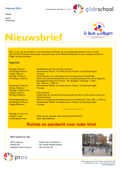 Nieuwsbrief februari 2014 - Montessorischool Vaassen