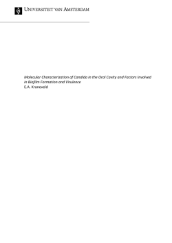 Molecular Characterization of Candida in the Oral Cavity and