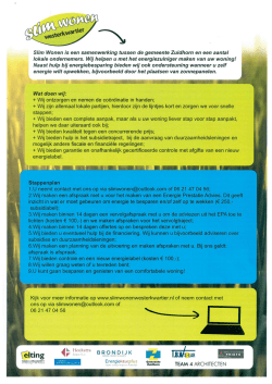 Klik hier voor de Slim Wonen Westerkwartier flyer