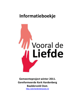 Informatieboekje - GKV Hardenberg Baalderveld-Oost