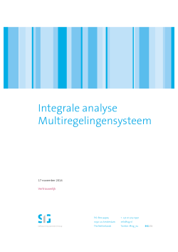 Integrale analyse Multiregelingensysteem(PDF)