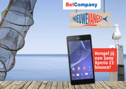 Hengel jij een Sony Xperia Z2 binnen?