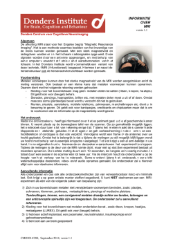 INFORMATIE OVER MRI