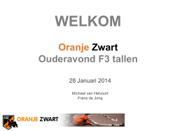 Training - Oranje Zwart