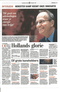 interview minister kamp roemt onze innovatie