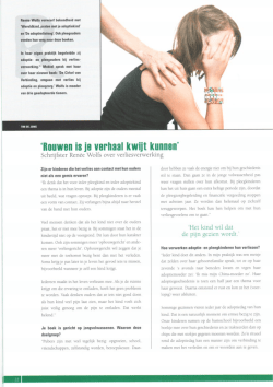 Interview Mobiel, tijdschrift voor pleegzorg