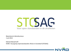 Informatiebijeenkomst NVRD STOSAG